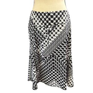 VINTAGE MADE IN USA PASSPORTS Black and White Women's Skirt